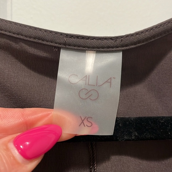 NWT CALIA Soft Utility Hiking romper zippers moisture wicking brown sleeveless - Picture 6 of 12